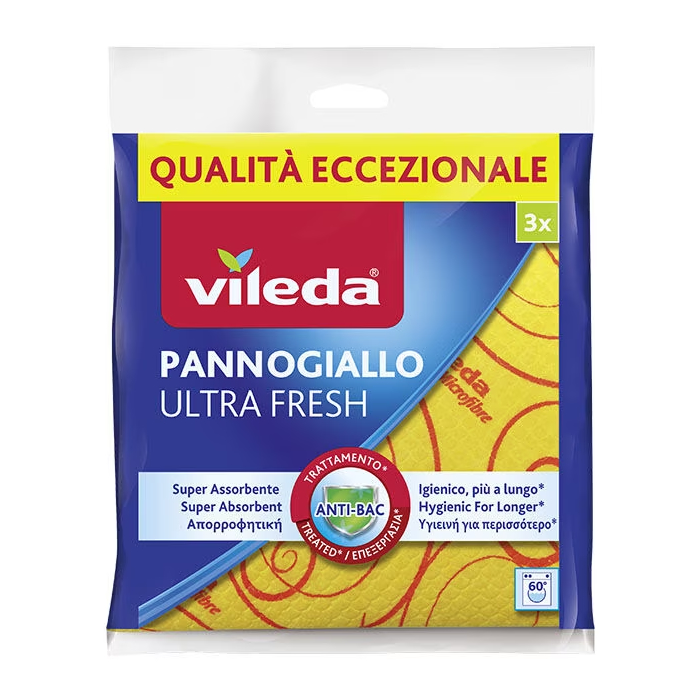 VILEDA PANNO GIALLO ULTRAFRESH 3 PZ