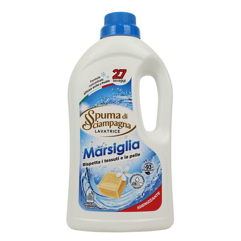 SPUMA DI SCIAMPAGNA LIQUIDO LAVATRICE 27 LAVAGGI MARSIGLIA