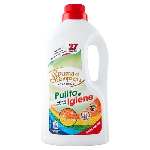 SPUMA DI SCIAMPAGNA LIQUIDO LAVATRICE 27 LAVAGGI PULITO E IGIENE