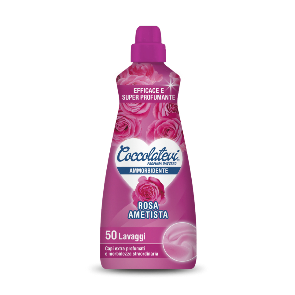 COCCOLATEVI AMMORBIDENTE CONCENTRATO 1250 ML 50 LAVAGGI ROSA AMETISTA