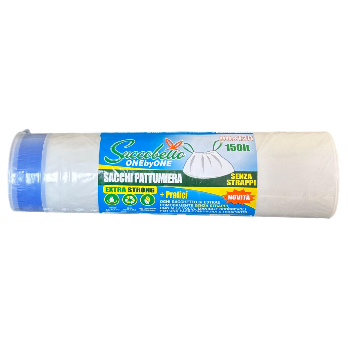 SACCO CONDOMINIALE TRASPARENTE PESANTE 90X120 7PZ 150LT SACCOBELLO