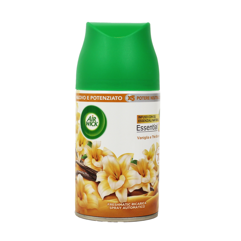 AIR WICK FRESHMATIC RICARICA 250 ML VANIGLIA E THE BIANCO