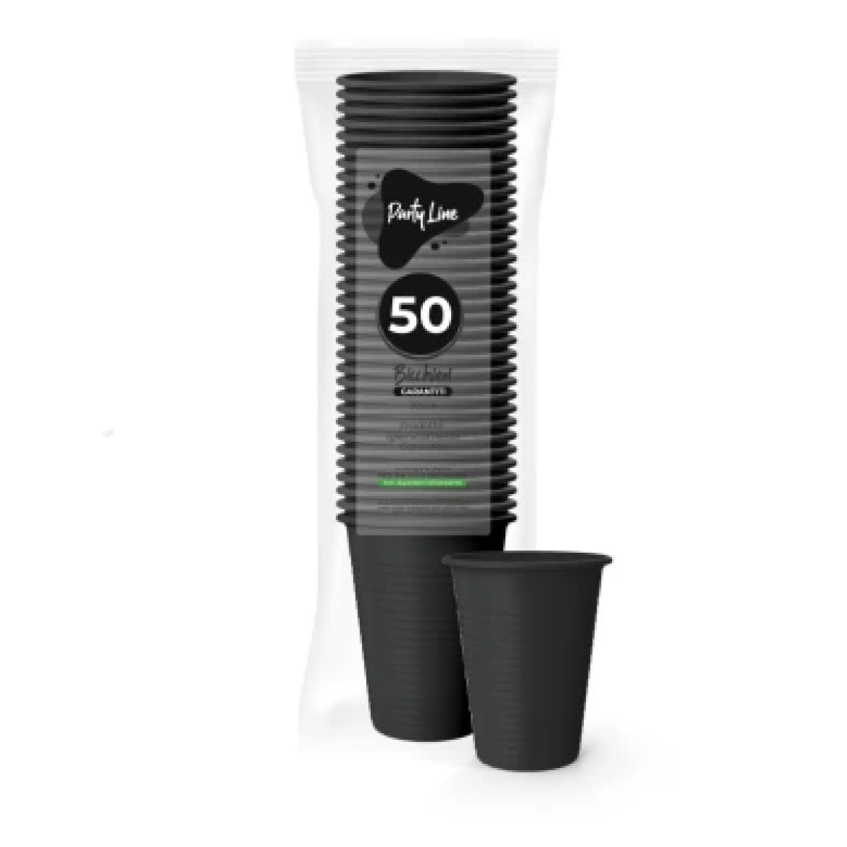 PARTYLINE BICCHIERI ACQUA 200CC 50PZ NERI