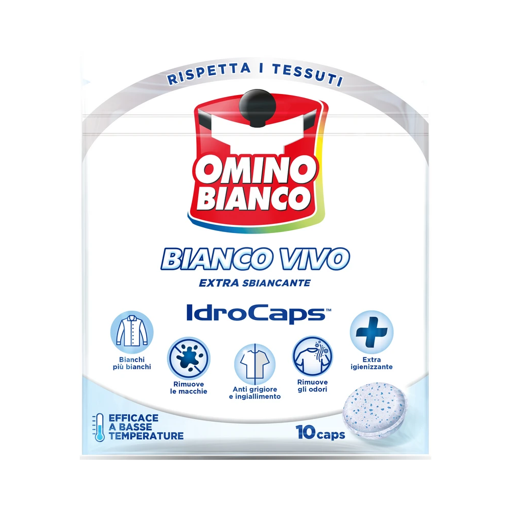 OMINO BIANCO IDROCAPS X 10 BIANCO VIVO