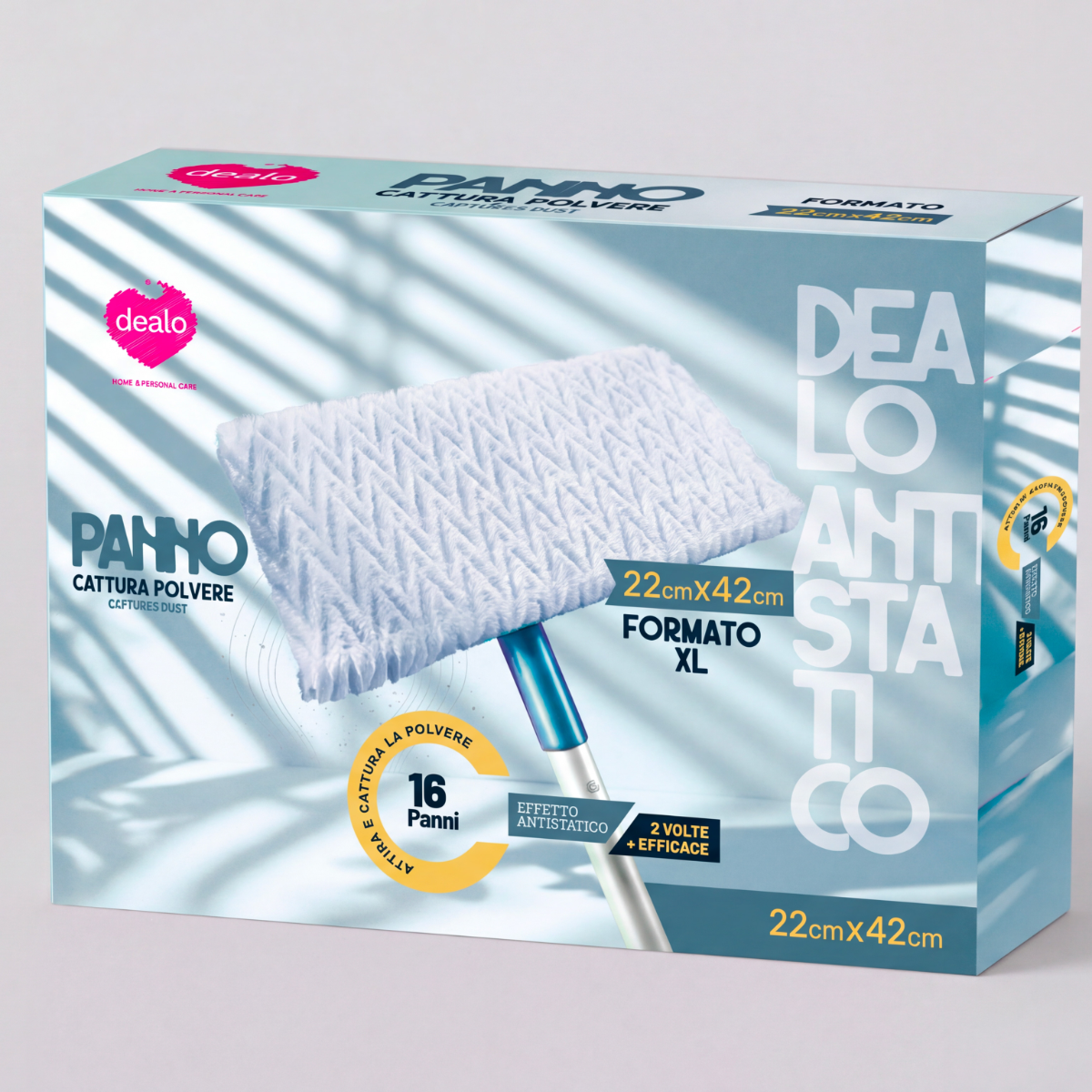 DEALO PANNO CATTURA POLVERE 22X42CM 16PZ   02032
