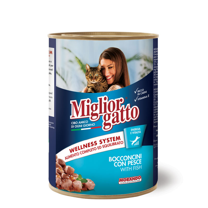 MIGLIORGATTO BOCCONCINI 405 GR PESCE