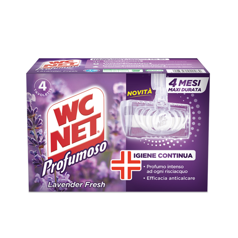 WC NET TAVOLETTA SOLIDA X 4 LAVANDA