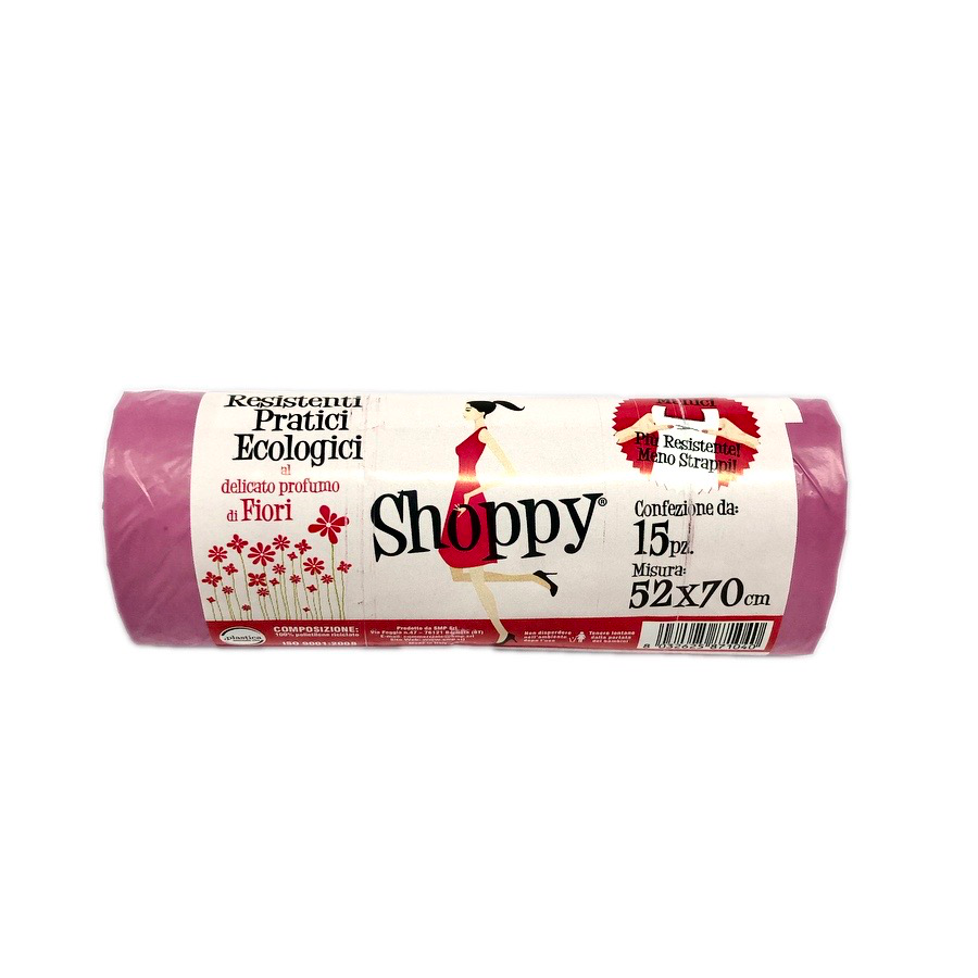 SHOPPY SACCO PROFUMATO FIORI 52X70 CON MANICI