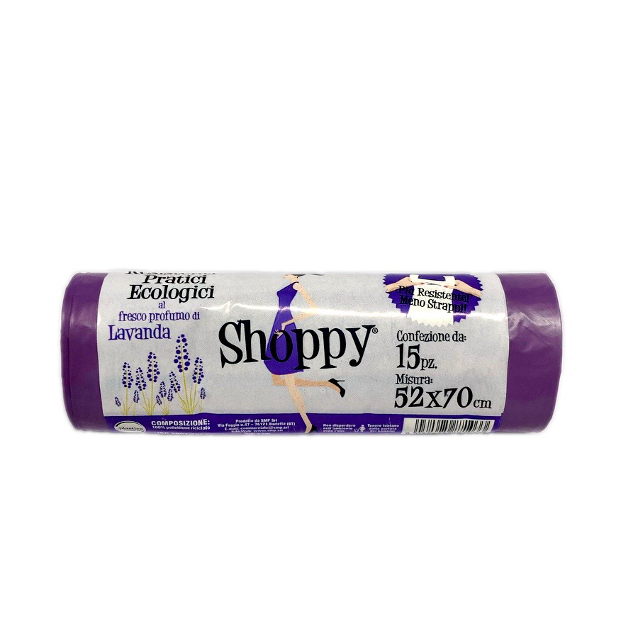 SHOPPY SACCO PROFUMATO LAVANDA 52X70 CON MANICI