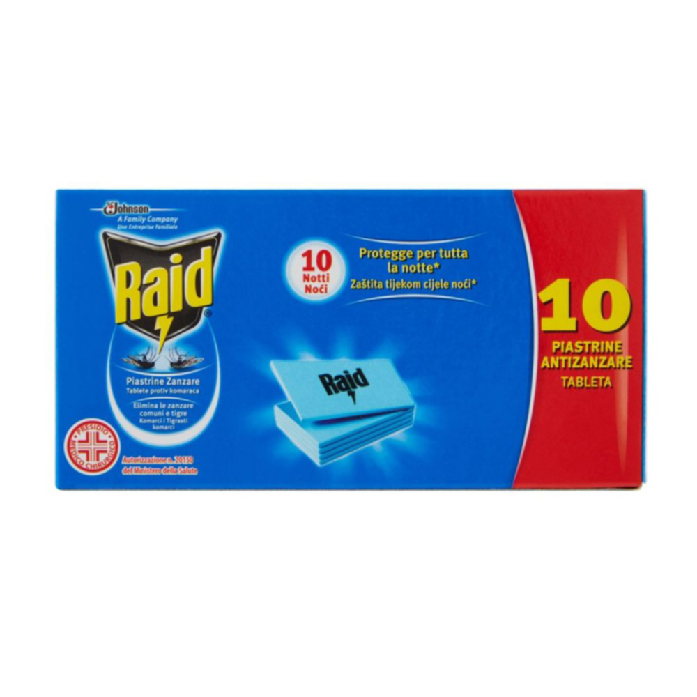 RAID PIASTRINE AZIONE RAPIDA 10PZ C355