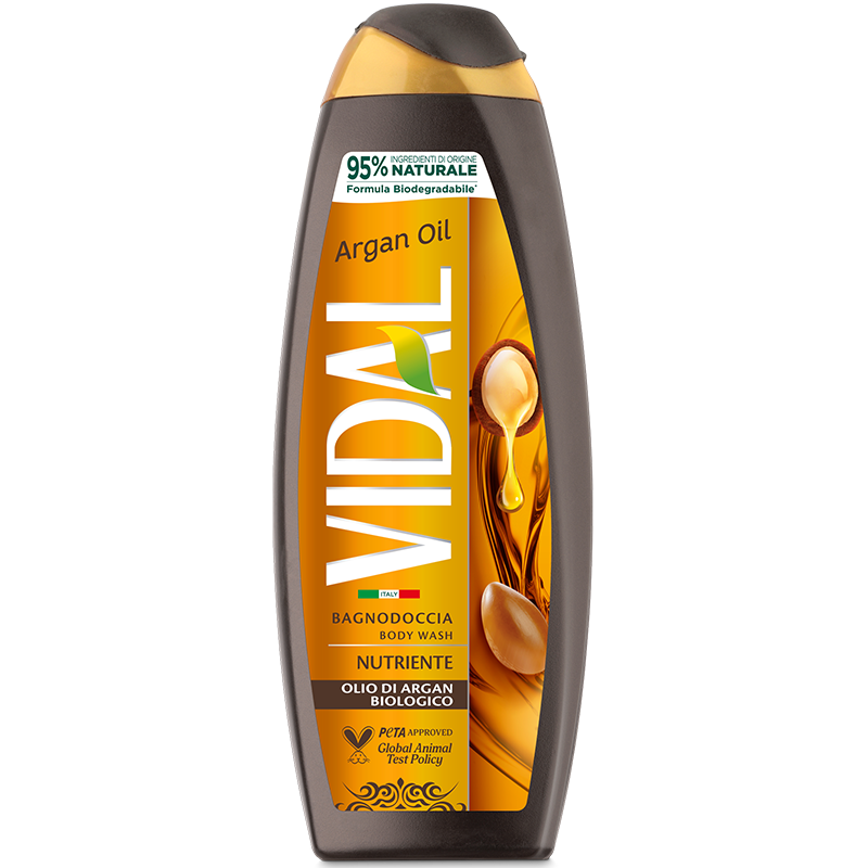 VIDAL BAGNO SCHIUMA 500 ML OLIO DI ARGAN BIOLOGICO