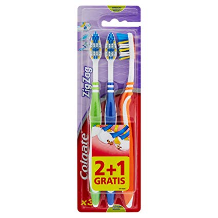 COLGATE SPAZZOLINO ZIG ZAG 3 PEZZI MEDIO