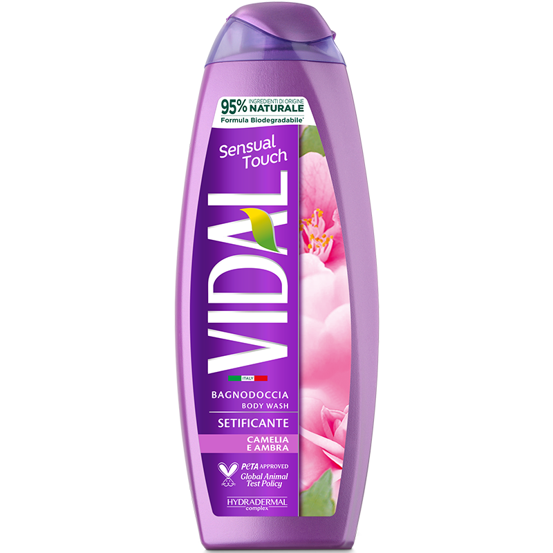 VIDAL BAGNO SCHIUMA 500 ML SENSUAL TOUCH AMBRA E CAMELIA