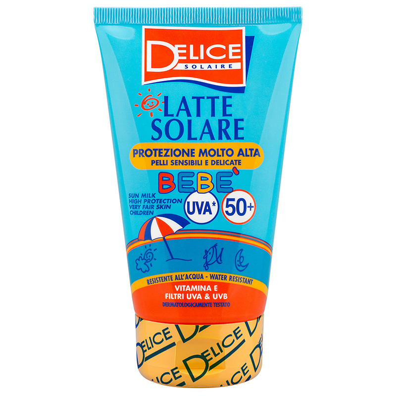 DELICE LATTE SOLARE UVA PROTEZIONE ALTA BEBE' SPF 50 TUBO 100 ML
