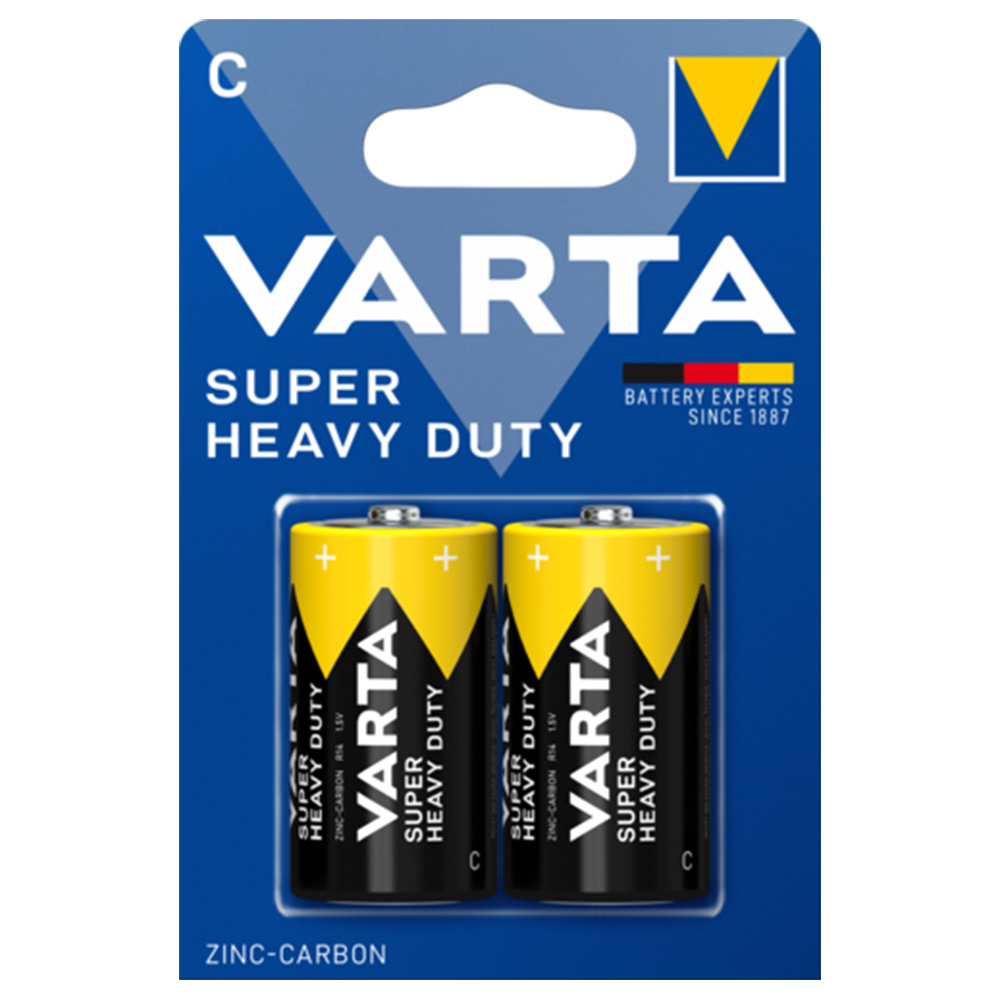 VARTA BATTERIE MEZZA TORCIA SUPER LIFE 2 PZ