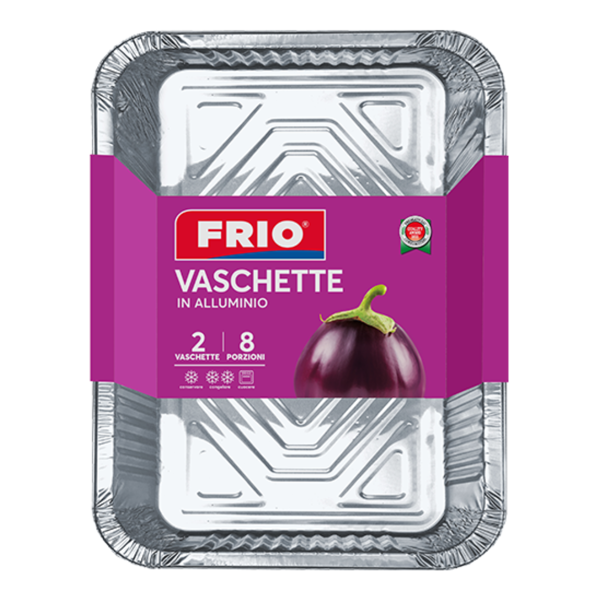 FRIO TEGLIE ALLUMINIO 8 PORZIONI 2 PZ