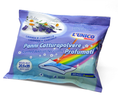 UNICO PANNO PROFUMATO IMPREGNATI 22 PZ LAVANDA CAMOMILLA