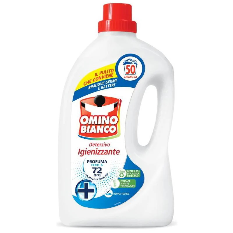 OMINO BIANCO LIQUIDO LAVATRICE 50 LAVAGGI 2 LT CLASSICO IGIENIZZANTE
