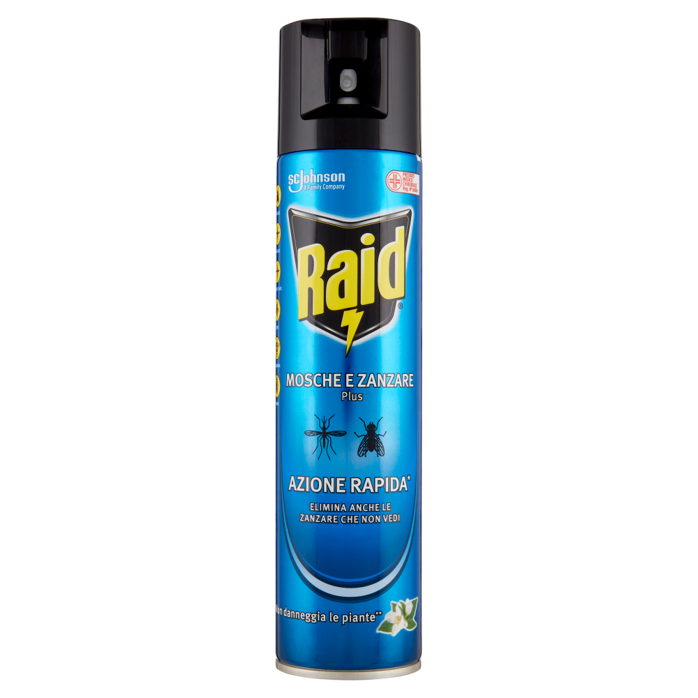 RAID INSETTICIDA MOSCHE E ZANZARE 400 ML SPRAY