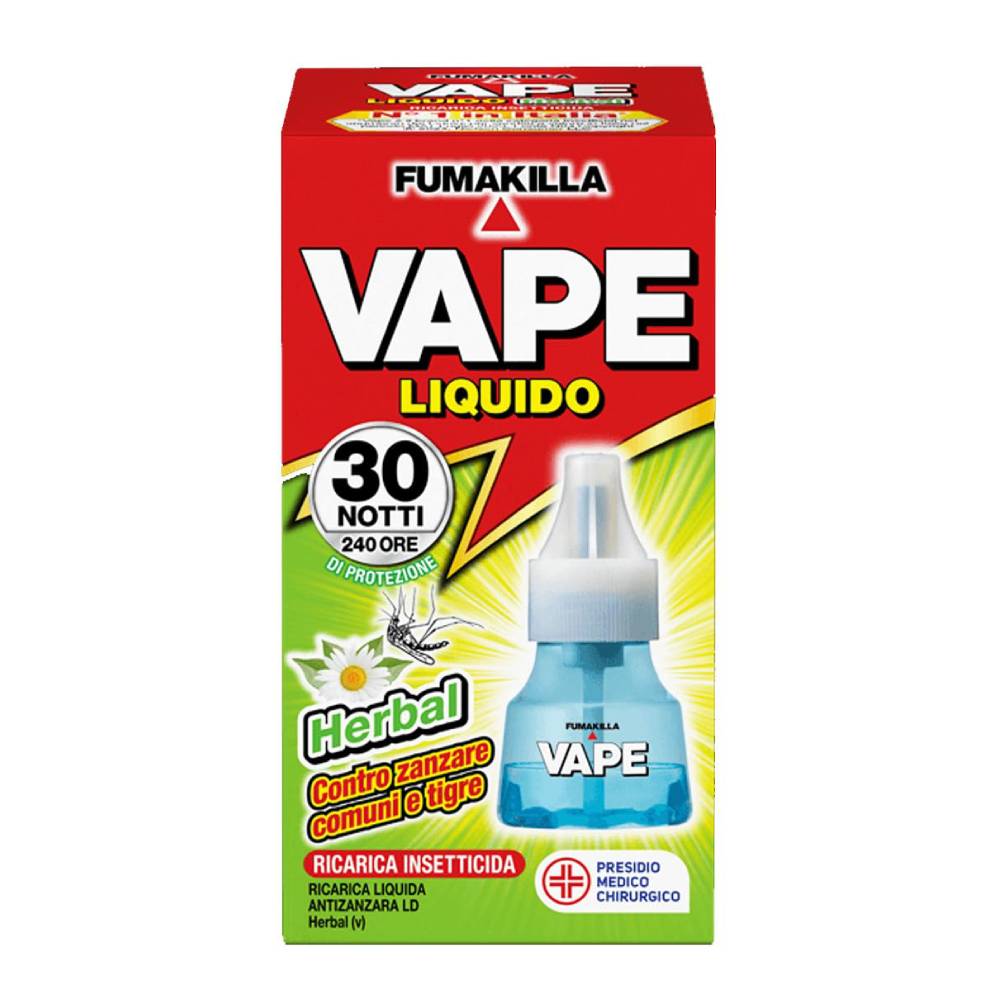 VAPE INSETTICIDA LIQUIDO RICARICA 30 NOTTI CLASSICO HERBAL