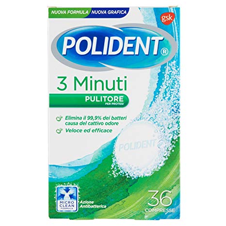 POLIDENT PASTIGLIE 3 MINUTI 36 PZ