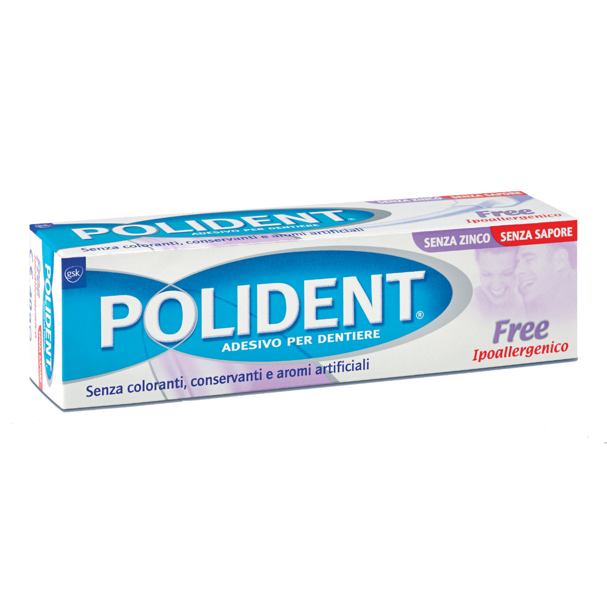 POLIDENT CREMA ADESIVA 40 GR FREE IPOALLERGENICA