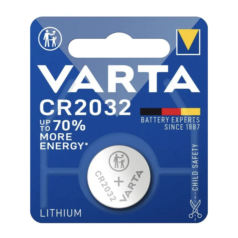 VARTA BATTERIA CR2032 3V PER TELECOMANDI OROLOGI