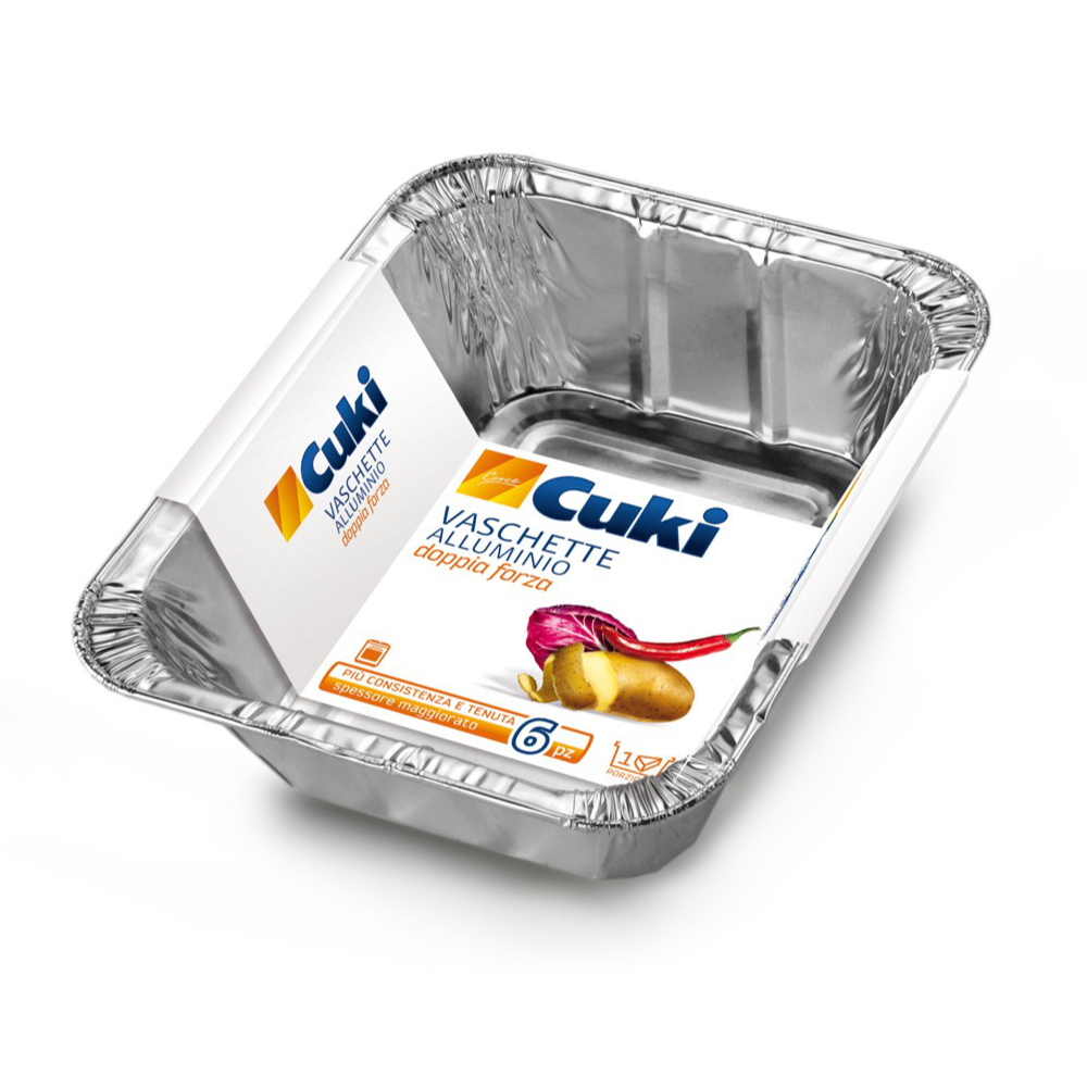 CUKI TEGLIE ALLUMINIO 1 PORZIONE 6 PZ