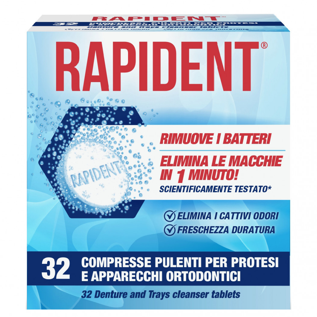 RAPIDENT PASTIGLIE EFFERVESCENTI 32 CAPSULE ITA
