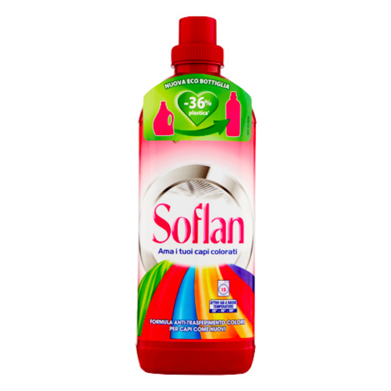SOFLAN LAVATRICE LIQUIDO CAPI COLORATI 900 ML