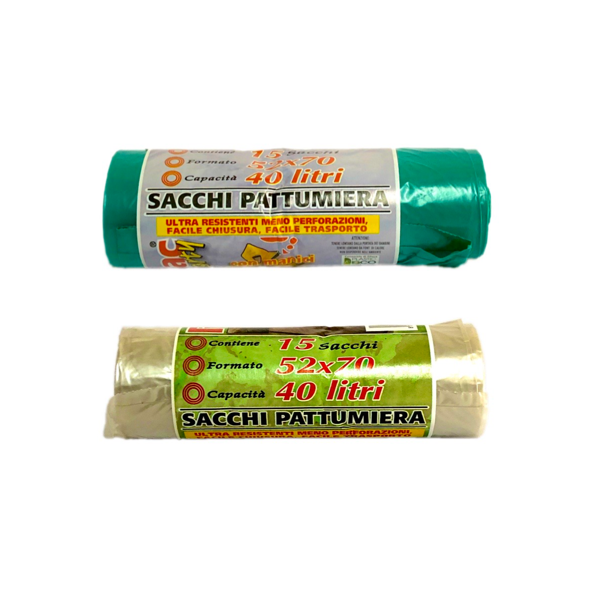 ROLSAC SACCO SHOPPERS 52X70 15 PZ TRASPARENTE