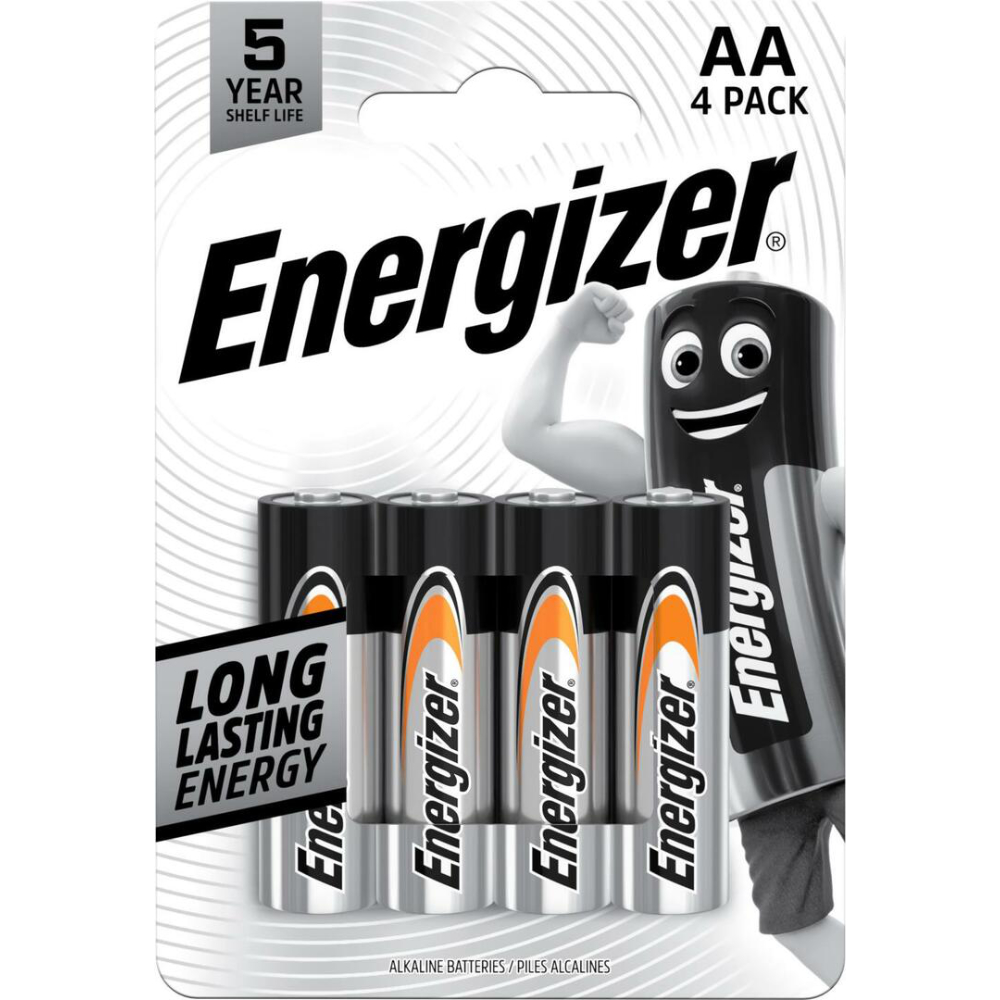 ENERGIZER BATTERIE ALKALINE STILO X 4 AA