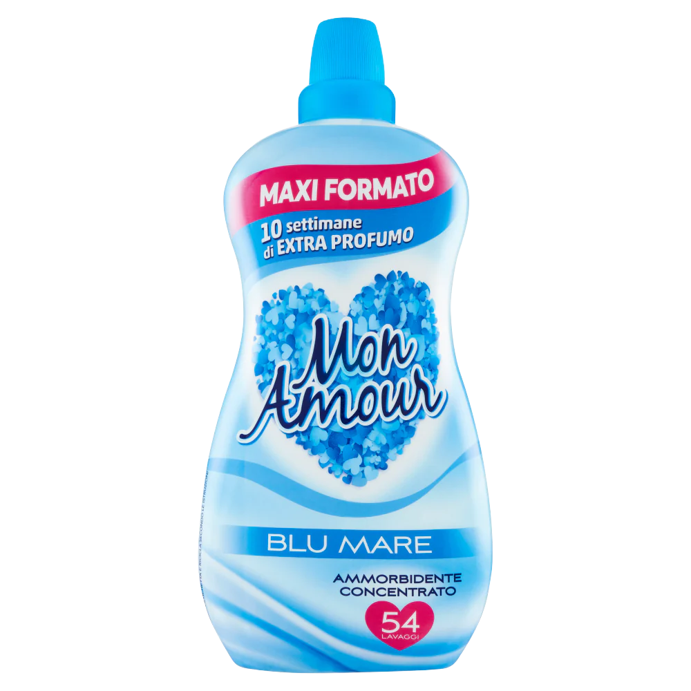 MON AMOUR AMMORBIDENTE CONCENTRATO 54 LAVAGGI 1,350 LT BLU MARE