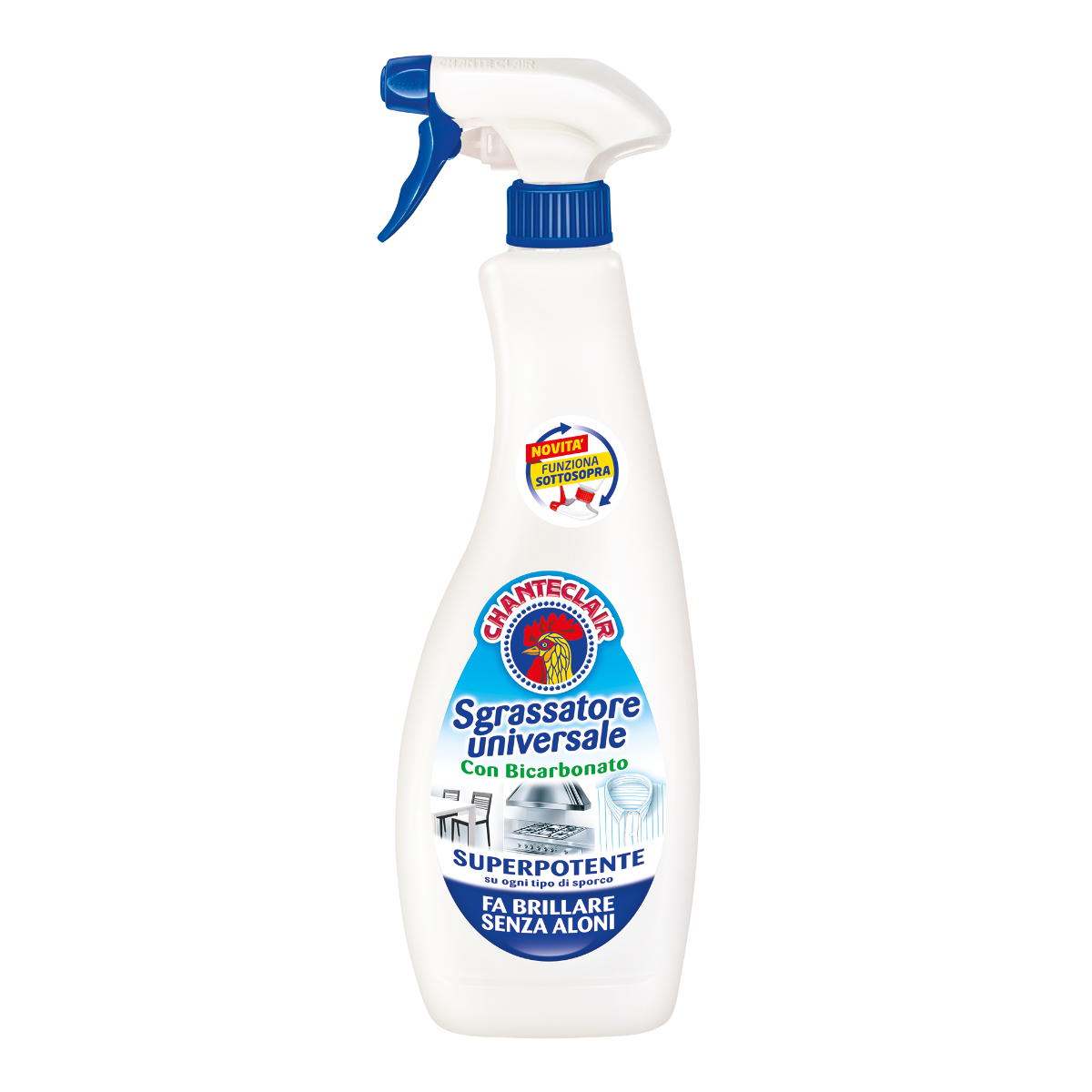 CHANTECLAIR SGRASSATORE BICARBONATO 600 ML FUNZIONA SOTTOSOPRA