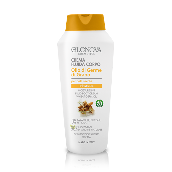 GLENOVA CREMA CORPO FLUIDA IDRATANTE OLIO GERME DI GRANO 300 ML