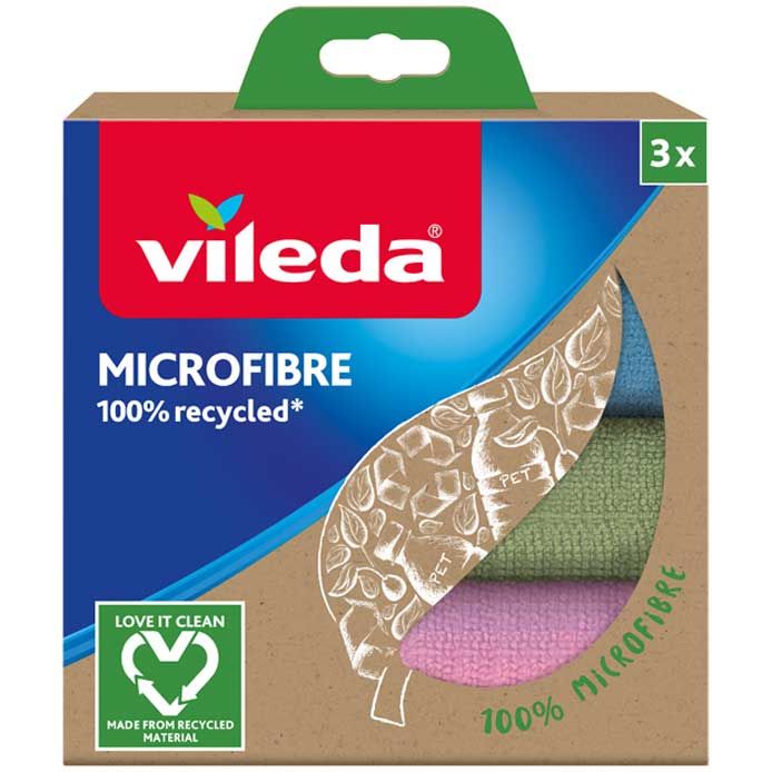 VILEDA PANNO MICROFIBRA RICICLATO 3PZ   168310