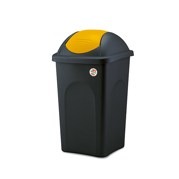 STEFANPLAST PATTUMIERA BASCULA MULTIPAT 60 LT NERO E GIALLO