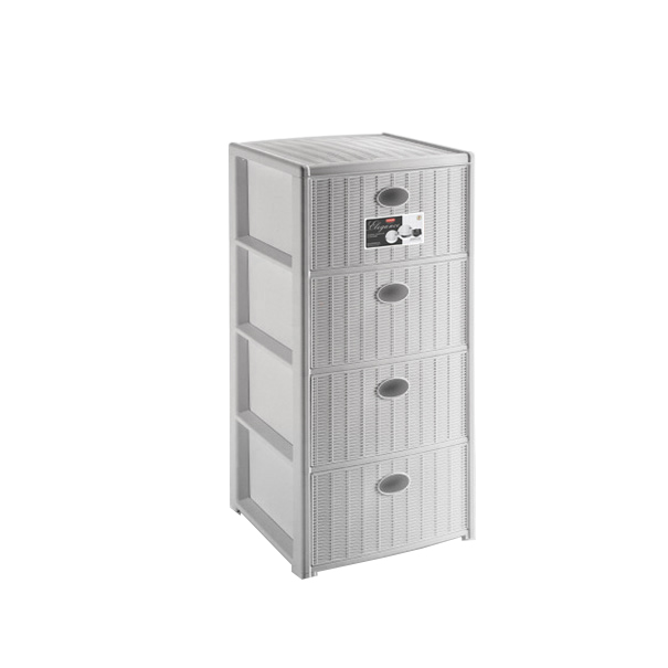 STEFANPLAST CASSETTIERA ELEGANCE 4 CASSETTI BIANCA