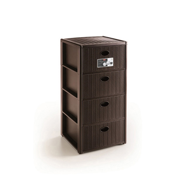 STEFANPLAST CASSETTIERA ELEGANCE 4 CASSETTI MOKA