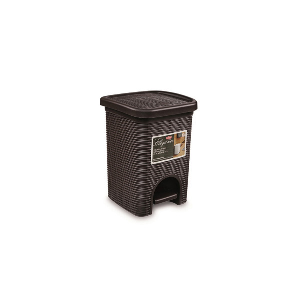 STEFANPLAST PATTUMIERA DA BAGNO ELEGANCE 6 LT MOKA
