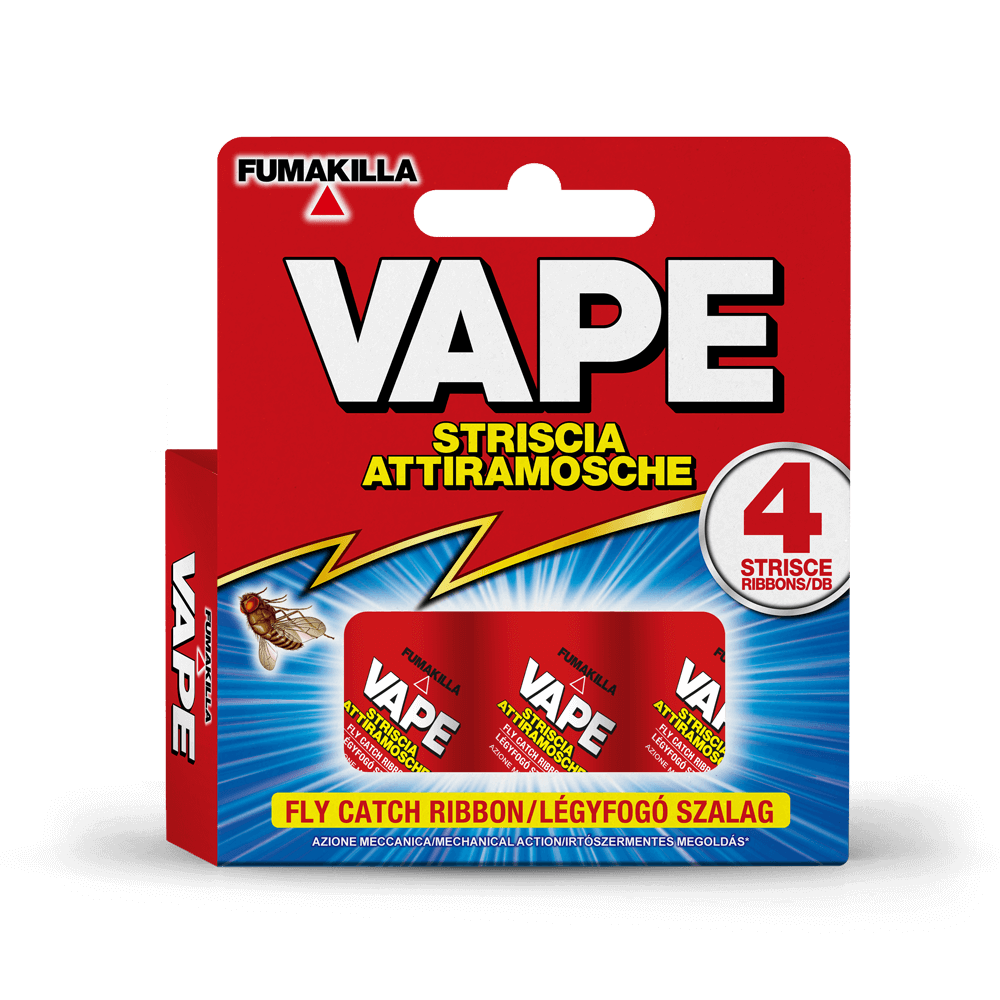VAPE STRISCIA ATTIRA MOSCHE 4 PZ