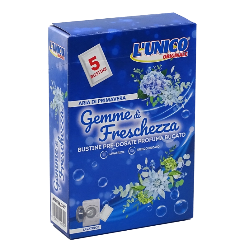 UNICO PROFUMA BIANCHERIA GEMME DI FRESCHEZZA 5 PZ ARIA DI PRIMAVERA
