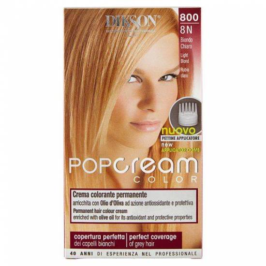 DIKSON POP CREAM COLOR CREMA COLORANTE 800-8N BIONDO CHIARO