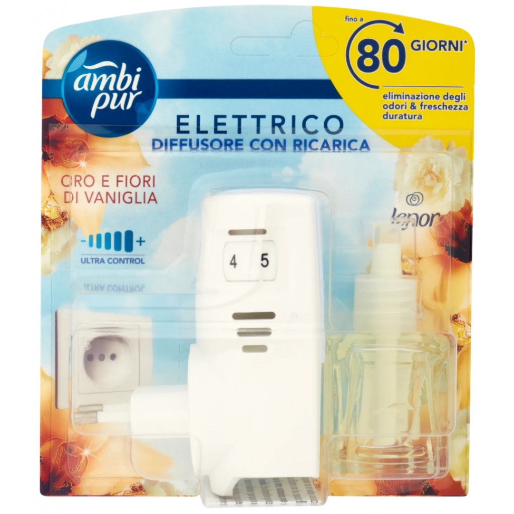 AMBIPUR ELETTRICO BASE + RICARICA ORO E VANIGLIA 20 ML