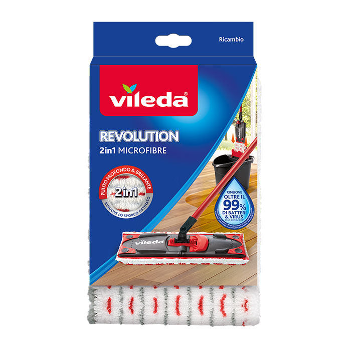 VILEDA REVOLUTION PANNO MICROFIBRA 2IN1 RICAMBIO   155751