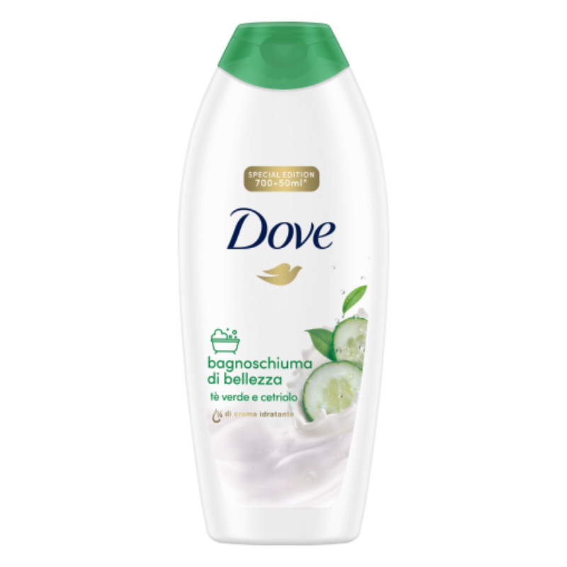 DOVE BAGNO SCHIUMA 750 ML GO FRESH CETRIOLO E THE VERDE