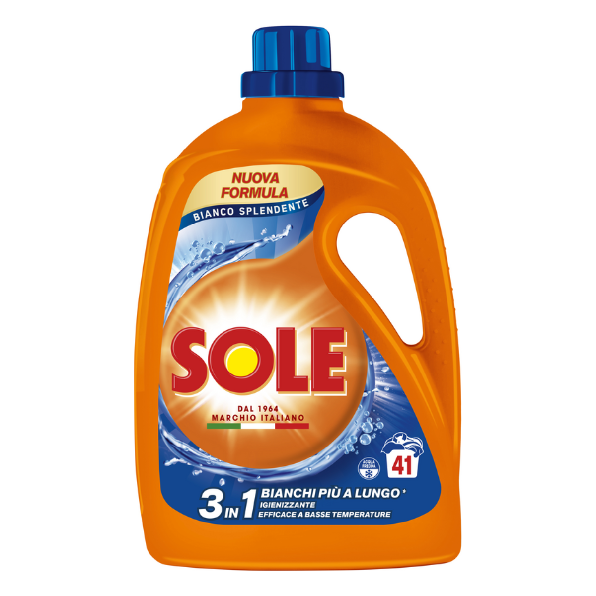 SOLE LIQUIDO LAVATRICE 41 LAVAGGI BIANCO SPLENDENTE