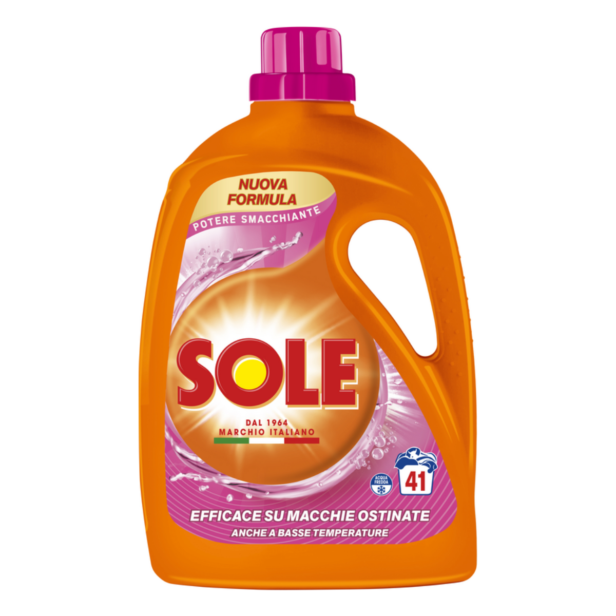 SOLE LIQUIDO LAVATRICE 41 LAVAGGI POTERE SMACCHIANTE