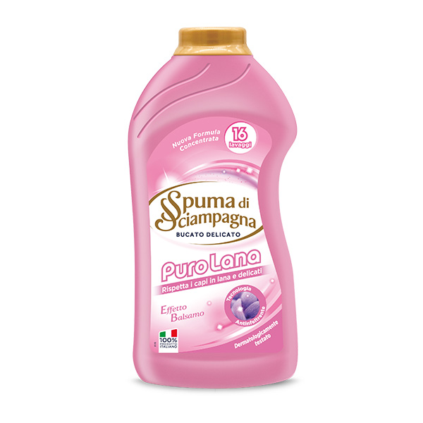 SPUMA DI SCIAMPAGNA BUCATO LIQUIDO DELICATO 800 ML PURO LANA