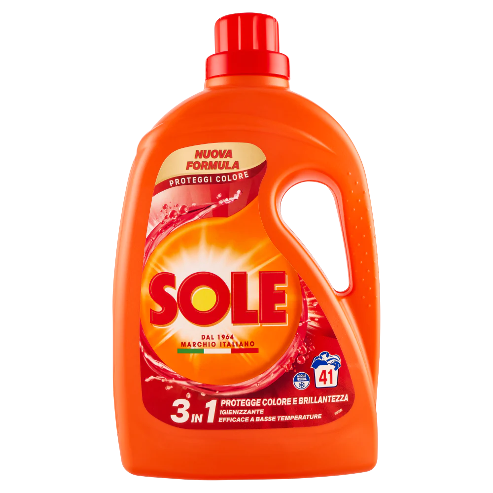 SOLE LIQUIDO LAVATRICE 41 LAVAGGI PROTEGGI COLORE